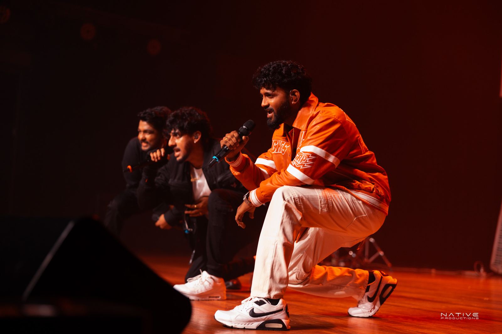 Rap Ceylon performer on stage in Sydney