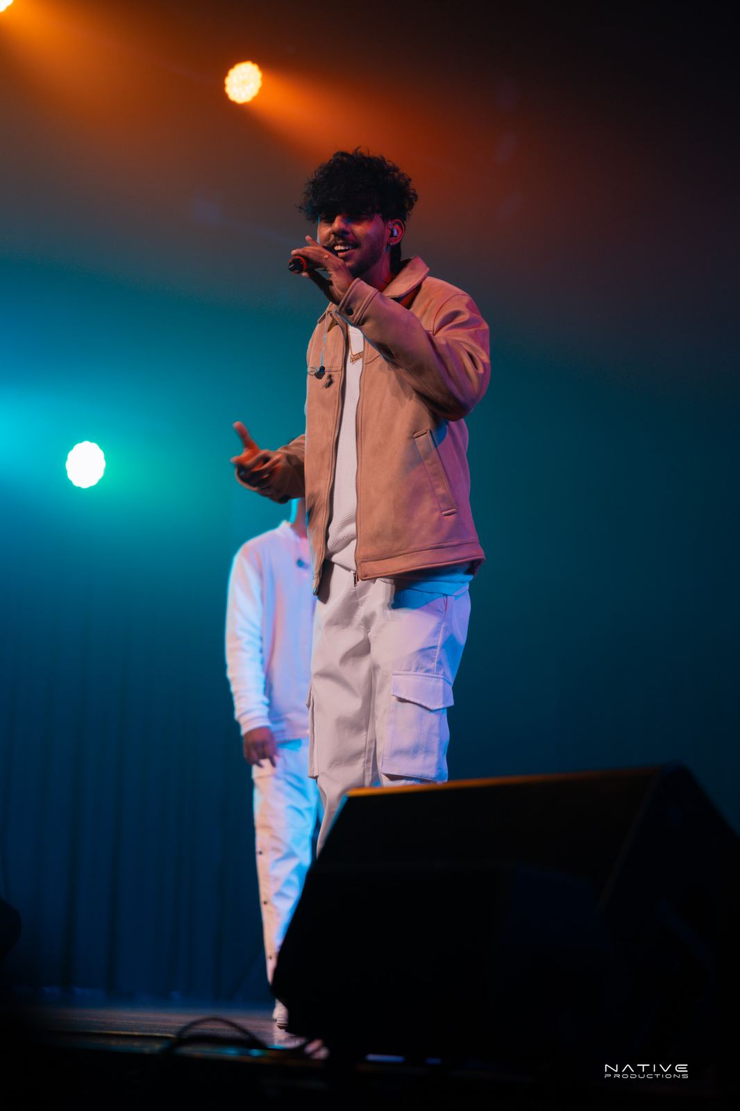 Rap Ceylon performer on stage in Sydney