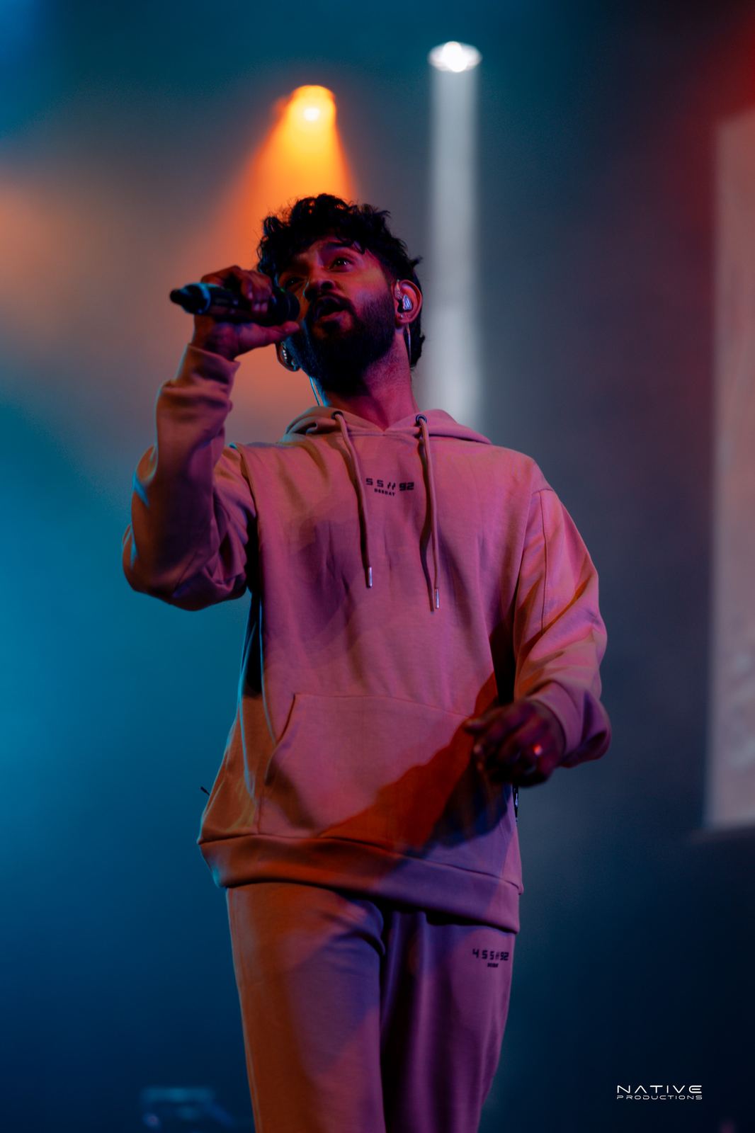 Rap Ceylon performer on stage in Sydney