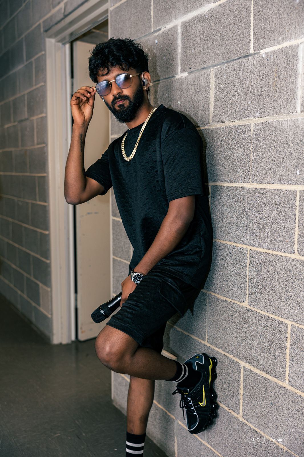 Rap Ceylon performer on stage in Sydney