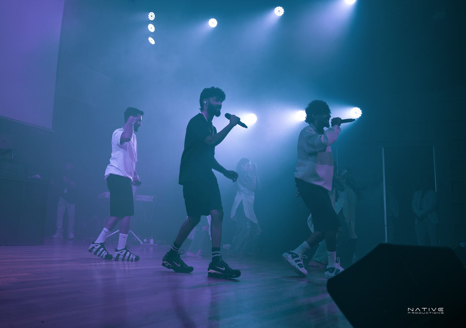 Rap Ceylon performer on stage in Sydney