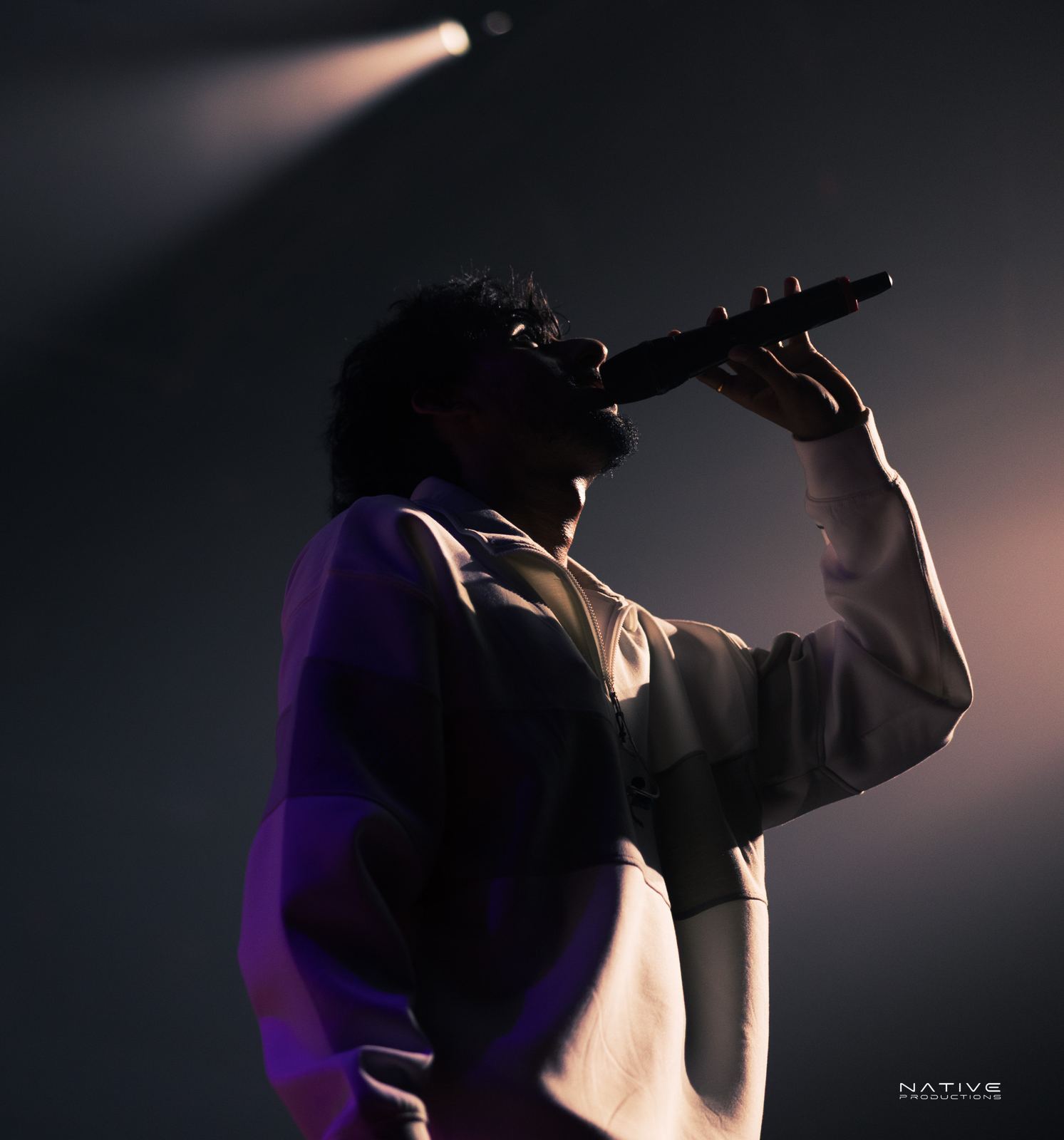 Rap Ceylon performer on stage in Sydney